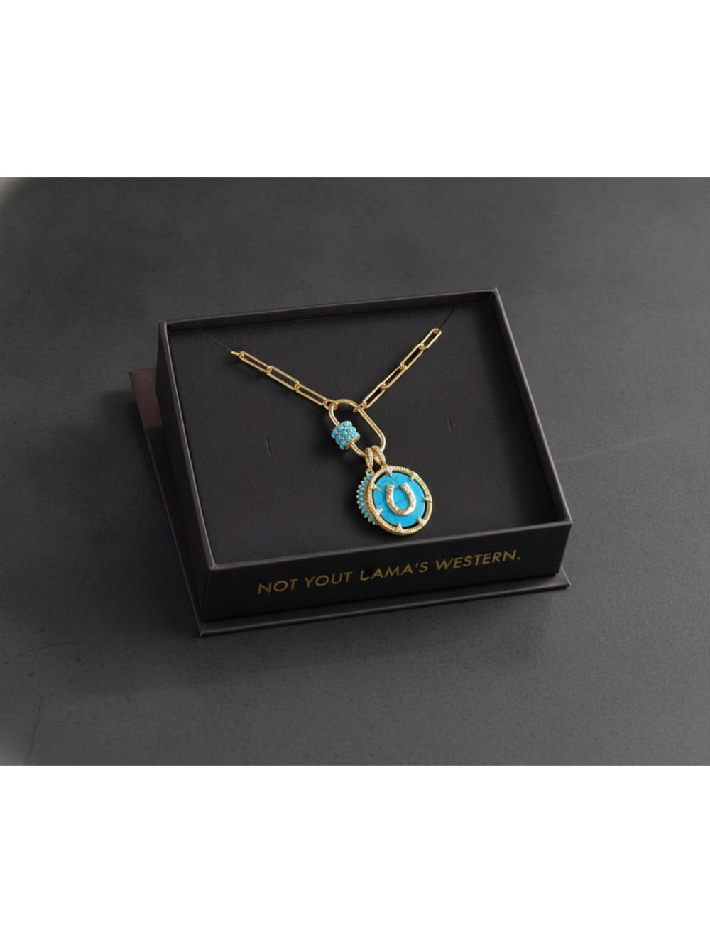 Outlaw Gold Plated Turquoise Magnesite & Cubic Zirconia